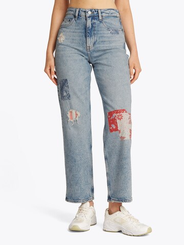 Tommy Jeans Regular Jeans 'LAYLA' in Blauw: voorkant
