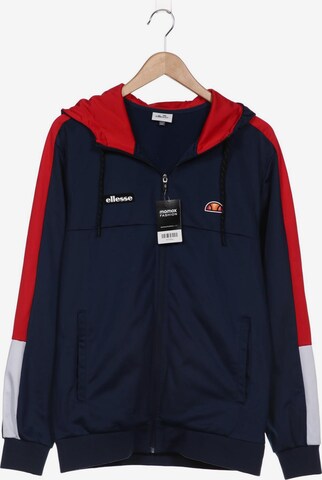 ELLESSE Sweatshirt & Zip-Up Hoodie in L in Blue: front