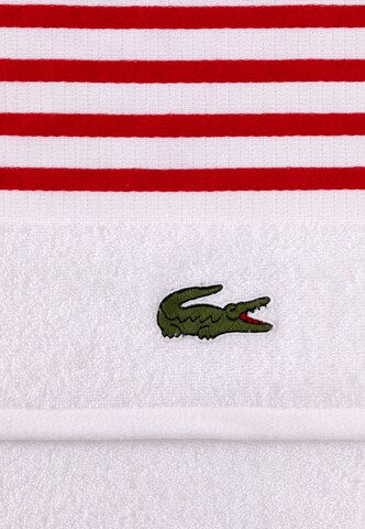 LACOSTE Shower Towel in Red