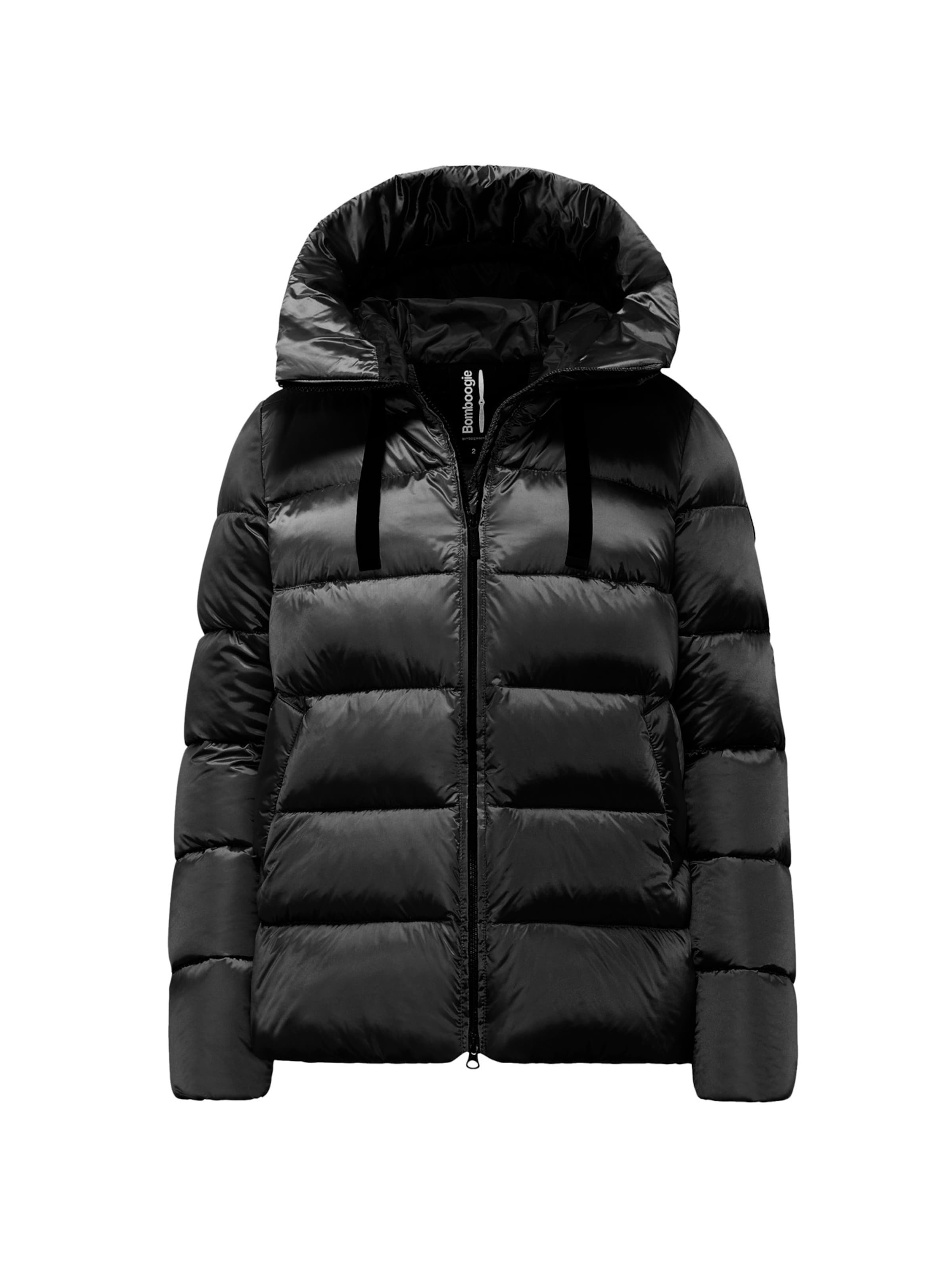 BOMBOOGIE Winterjas 'Rome' in Zwart: voorkant