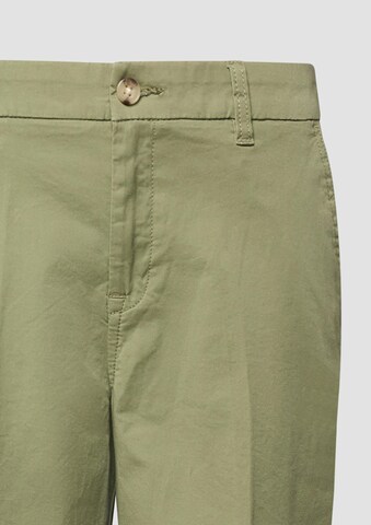 Wide Leg Pantalon à plis s.Oliver en vert