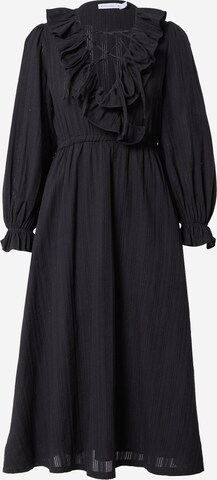 Robe-chemise Warehouse en noir : devant