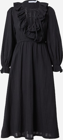 Robe-chemise Warehouse en noir : devant