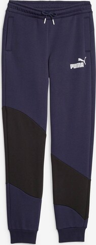 PUMA Tapered Pants in Blue: front