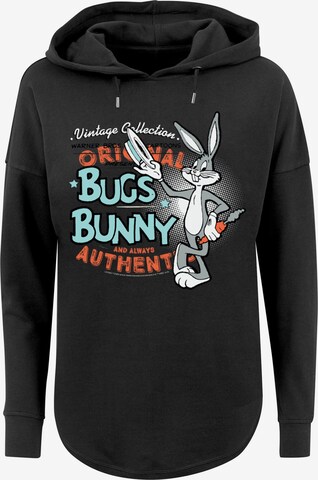 Felpa 'Vintage Bugs Bunny and Looney Tunesy' di F4NT4STIC in nero: frontale