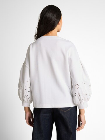 TOM TAILOR Sweatshirt i hvid