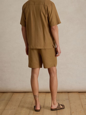 DAN FOX APPAREL Regular Shorts 'Alan' in Braun