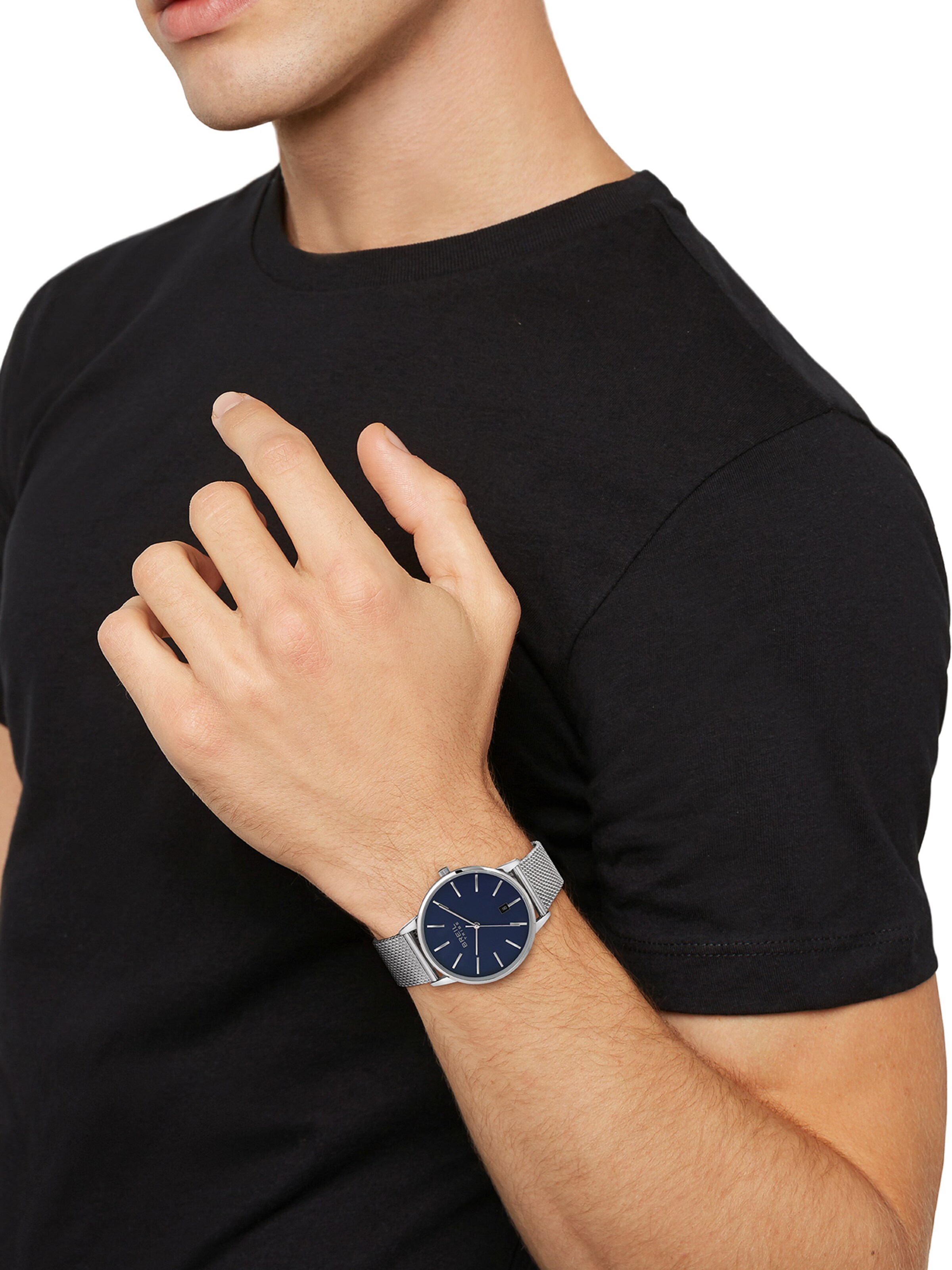 Orologio analogico 'Avery' di Breil in argento: frontale