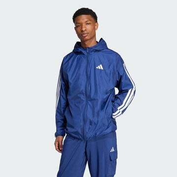 ADIDAS SPORTSWEAR Sports jacket 'Essentials' in Blue: front