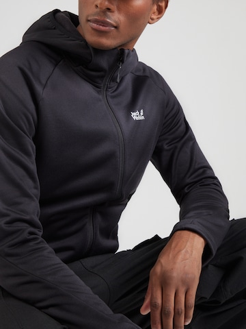 JACK WOLFSKIN - Chaqueta polar funcional 'PEAK DISTRICT' en negro