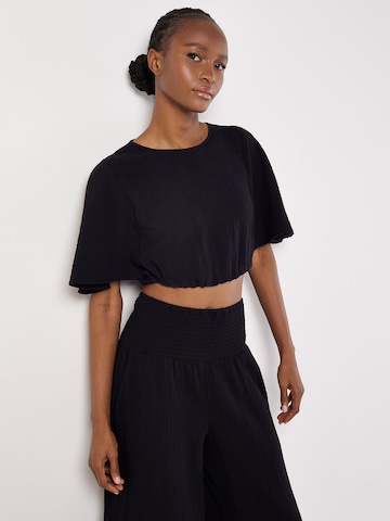 T-shirt Apricot en noir : devant