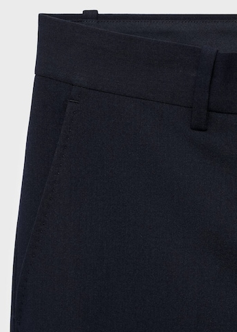 MANGO MAN Slim fit Pleated Pants 'Parioli' in Blue