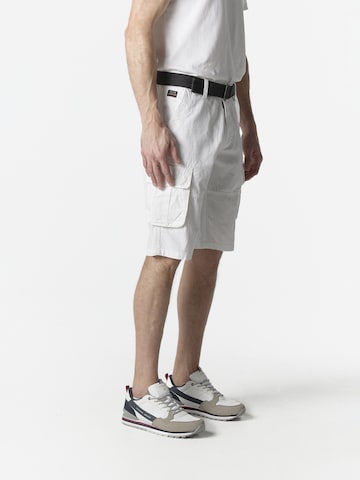 Regular Pantalon cargo KOROSHI en blanc