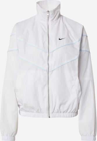Nike Sportswear Демисезонная куртка в Белый: спереди