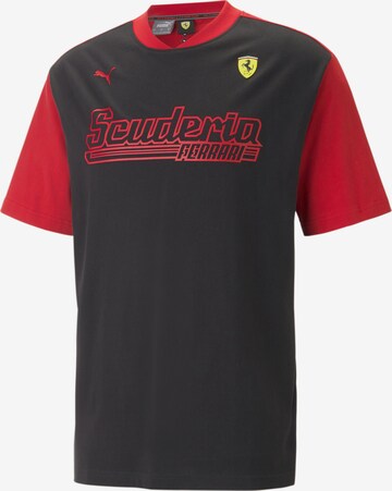 PUMA Shirt 'Scuderia Ferrari' in Zwart: voorkant
