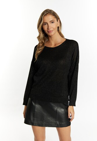 Pull-over faina en noir : devant