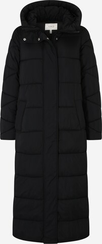 Y.A.S Tall Winter coat in Black: front