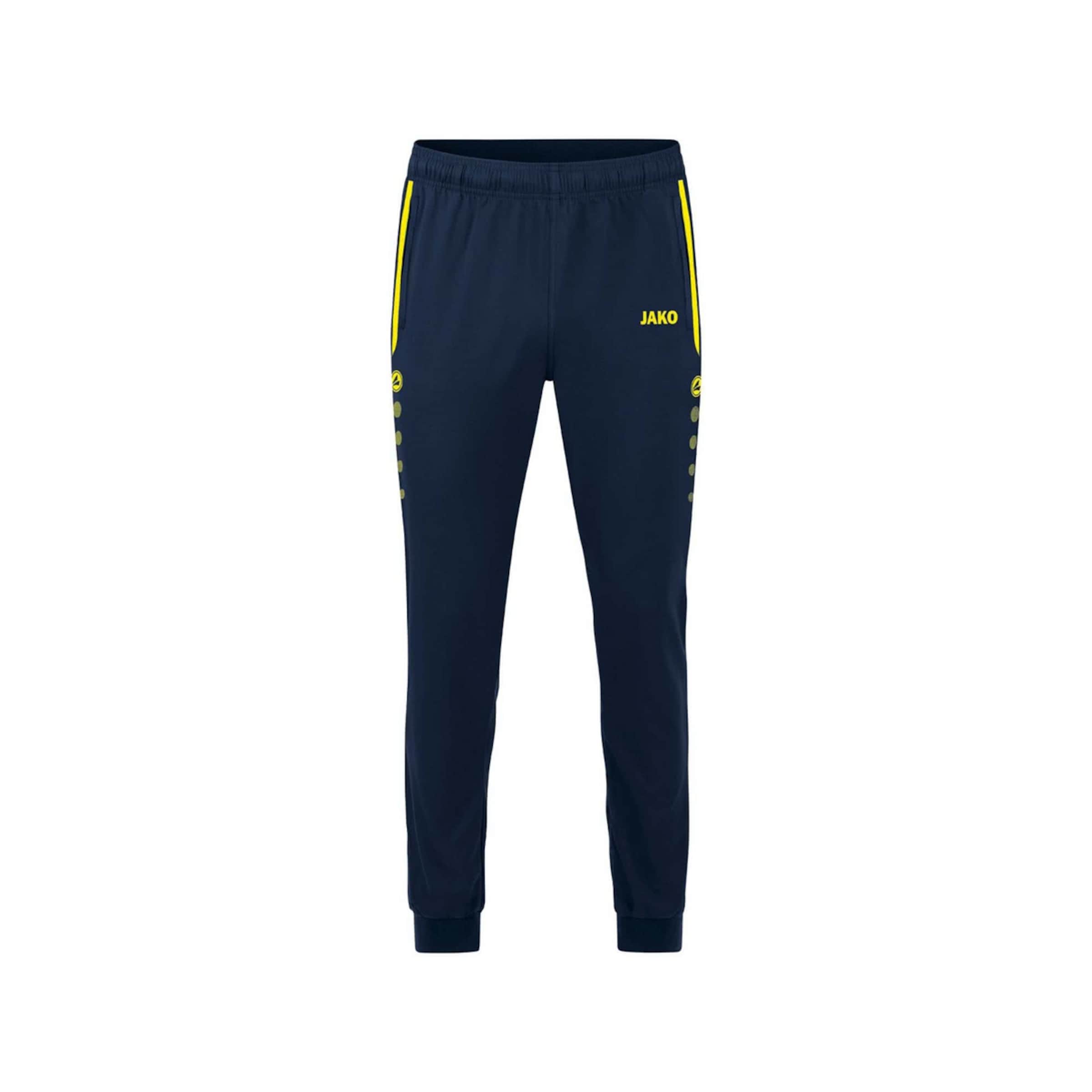 JAKO Tapered Sporthose in Blau: Vorderseite