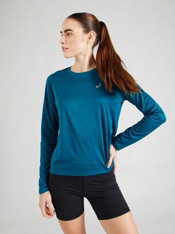 T-shirt fonctionnel ASICS en bleu : devant