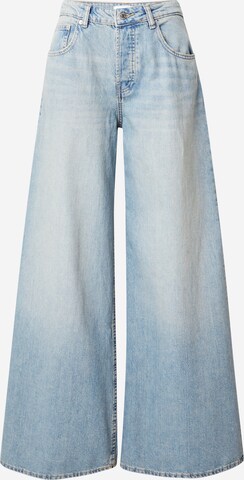Gina Tricot Zvonové kalhoty Džíny – modrá: přední strana
