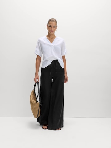 Wide Leg Pantalon Marks & Spencer en noir