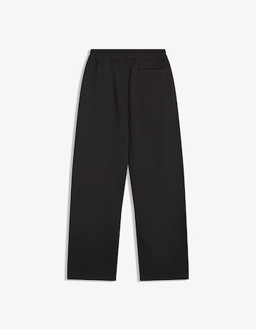 Wide Leg Pantalon Bershka en noir