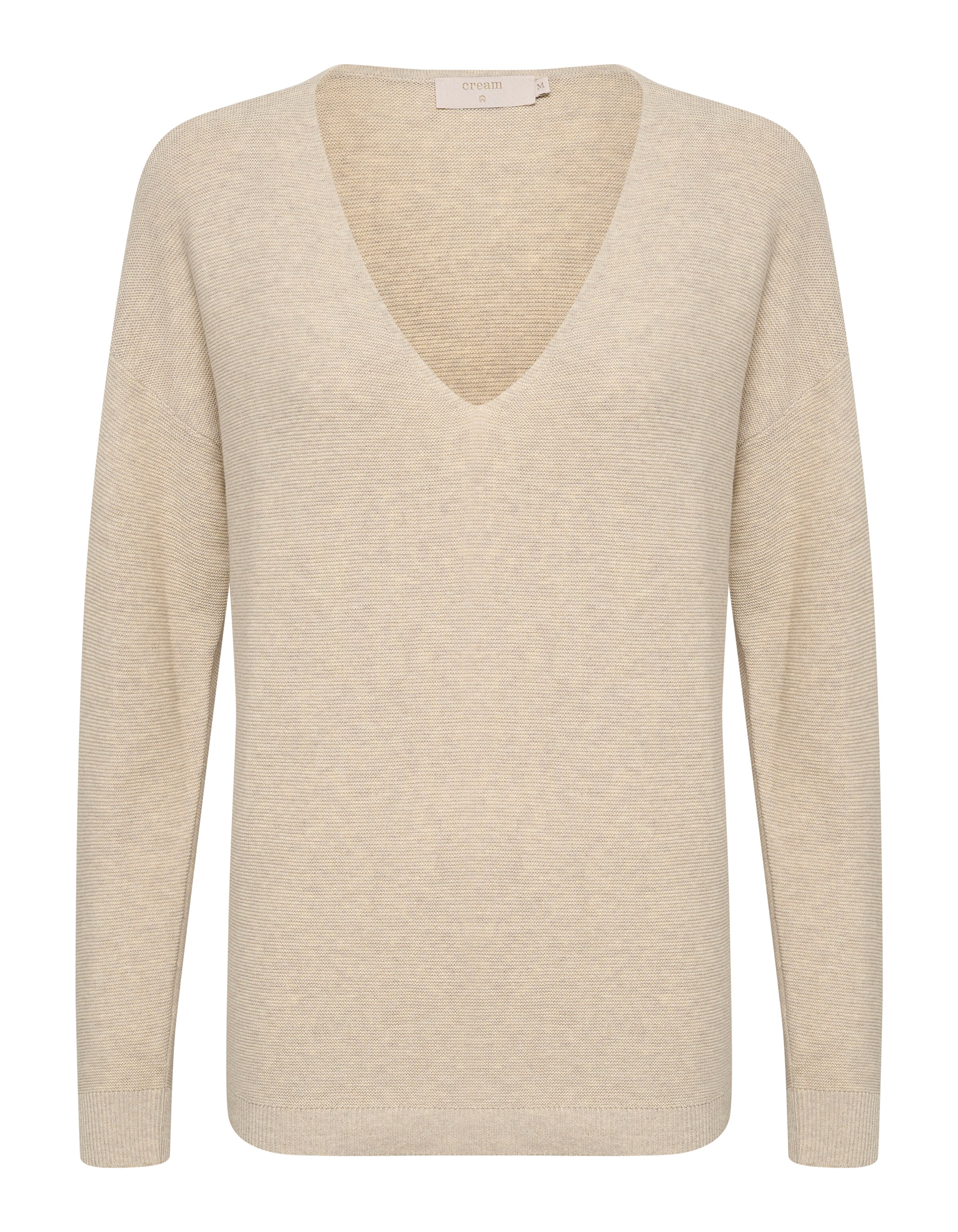 Cream Sweater 'Sillar' in Beige: front