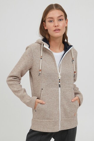 Veste en polaire 'FIA' Oxmo en beige : devant