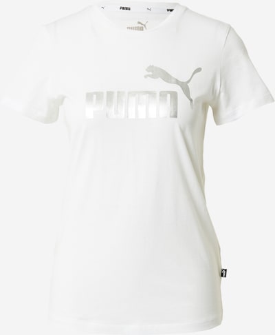 PUMA Performance Shirt 'Essentials+' in Silver / White, Item view