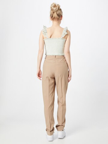 Birgitte Herskind Tapered Pleat-front trousers 'Brenda' in Beige