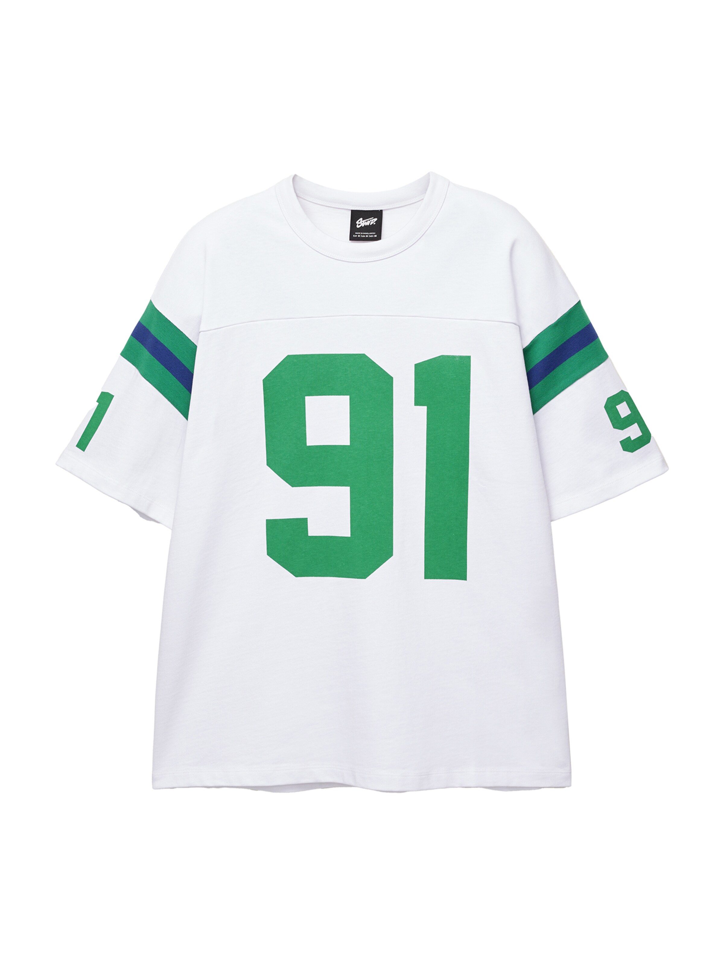 T-Shirt Pull&Bear en blanc : devant