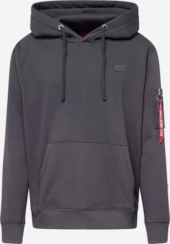 ALPHA INDUSTRIES Sweatshirt i grå: forside