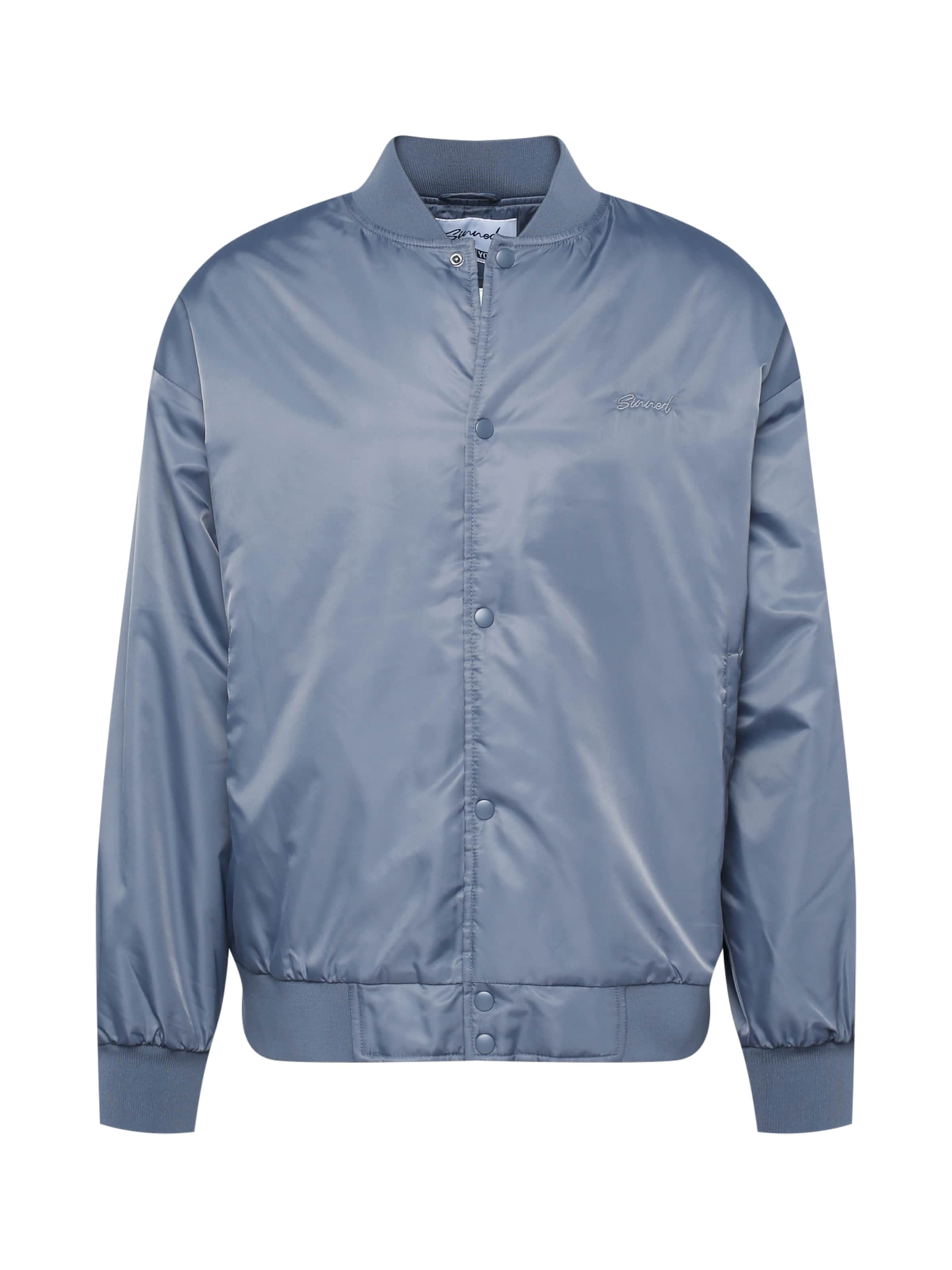 Sinned x ABOUT YOU Between-Season Jacket &#x27;JAMIE&#x27; in Blue: front