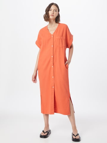 Monki Shirt dress in Orange: front