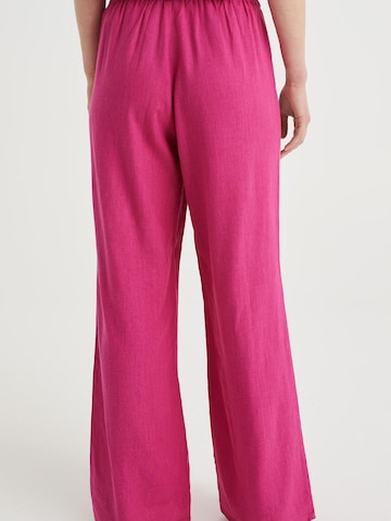 WE Fashion Loosefit Élére vasalt nadrágok - rózsaszín