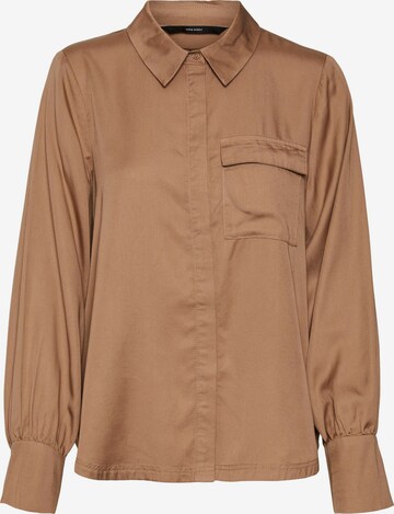 VERO MODA Blouse 'TASJA' in Brown: front