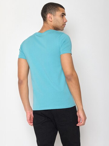 T-Shirt 'Bike Target' GREENBOMB en bleu