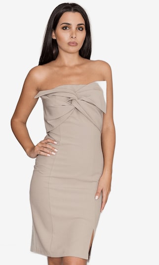amorubi.com Cocktailkleid 'Cocktail dress Cocktailkleid 111050' in 38 in beige, Produktansicht