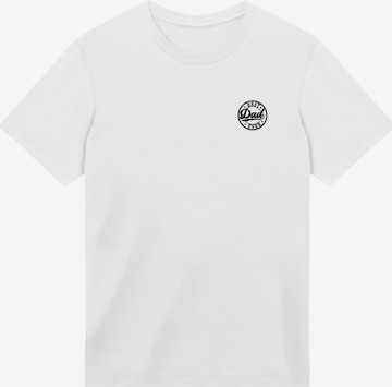 F4NT4STIC Shirt 'Best Dad Ever' in White: front