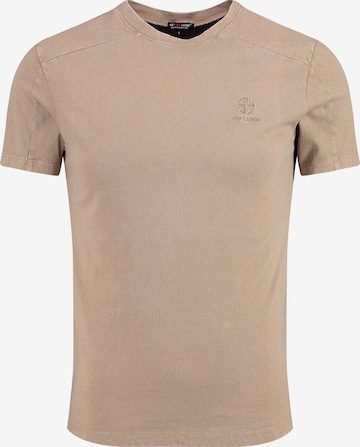 Key Largo T-shirt 'MT METROPOL' i beige: framsida