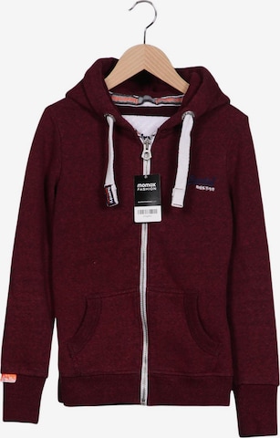 Superdry Kapuzenpullover XXS in Rot: Vorderseite