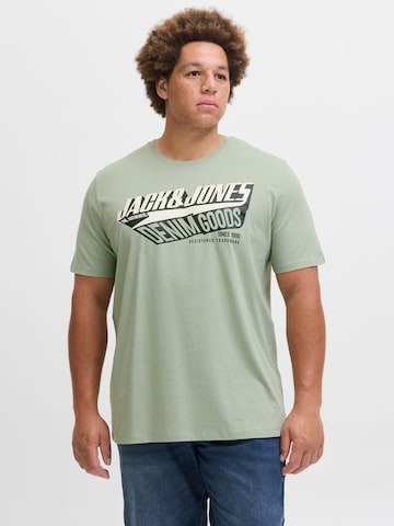 Maglietta di JACK & JONES in verde: frontale