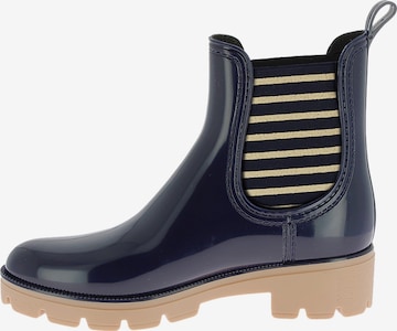 Les Tropéziennes Enkellaarsje 'Noura-Stiefeletten zum Hineinschlüpfen von M. Berlarbi' in Blauw: voorkant