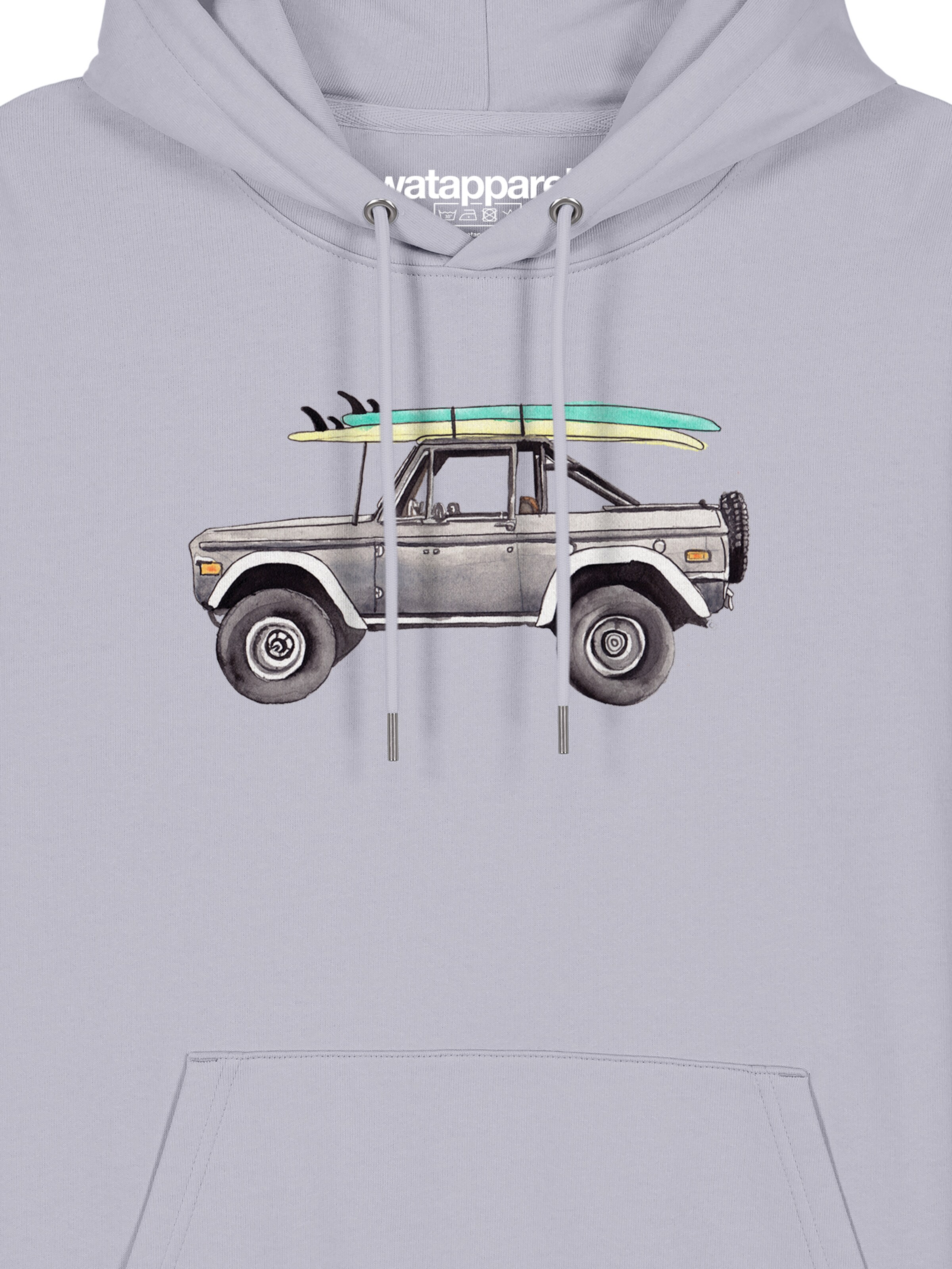 Felpa ' Surf Pickup ' di Watapparel in lilla