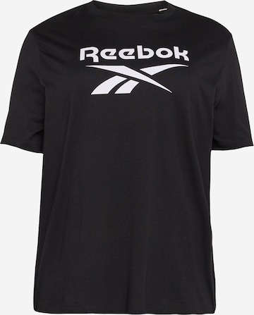 Reebok - Camisa funcionais 'IDENTITY' em preto: frente