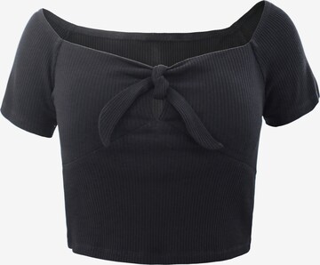 AIKI KEYLOOK Μπλουζάκι σε μαύρο: μπροστά