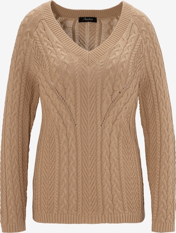 Aniston CASUAL Pullover in Beige: predná strana