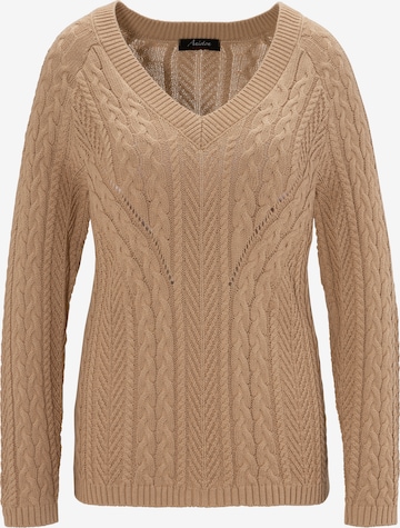 Aniston CASUAL Sweater in Beige: front