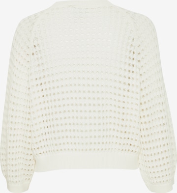 ICHI Knit Cardigan 'LALUHA' in White
