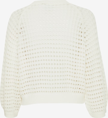 ICHI Knit cardigan 'LALUHA' in White